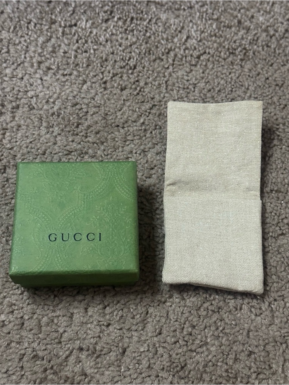 Gucci Light Green Embossed Jewelry Box - Picture 3 of 6